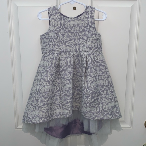 OshKosh/Genuine Kids 2T Gorgeous Lavender & IvorySparkling Hi Low Dress
